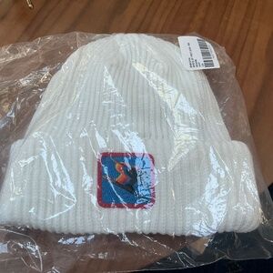 Aviator Nation Birds of Prey 2024 Rib Beanie White